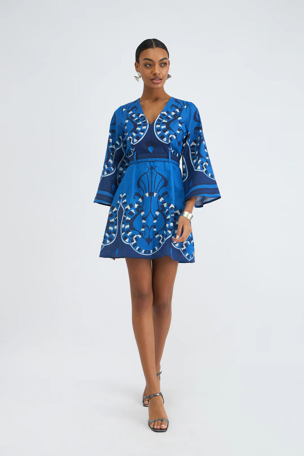 Kennedy Dress - Harbor Azure L Kennedy Dress - Harbor Azure L