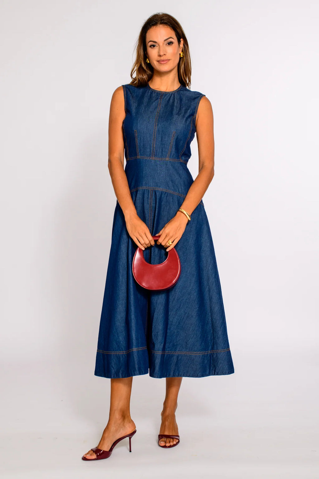 Claire Dress Denim – Monkee's of Peachtree Battle