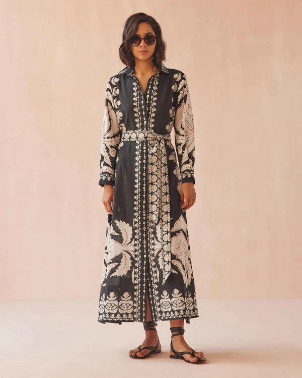 Emma shirt dress styled for the boutique's collection