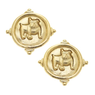 Bulldog Earrings