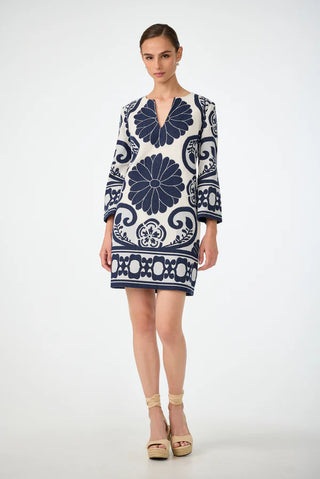 Amy Dress - Sumi Blue/White Wash