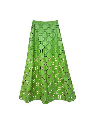 Elizabeth Skirt - Green Laser Cut