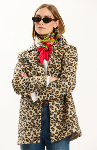 Shannon Leopard Coat - Multi