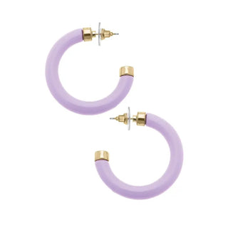 Hilyer Resin Hollow Hoop Earrings