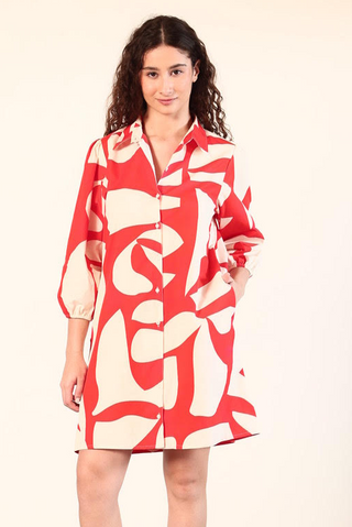 ANNA Dress - Scarlet Shards