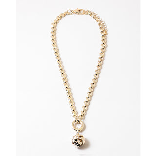 16" Gold Knot Pendant Necklace