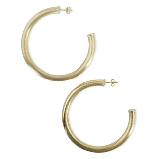 Arlene Hoops - Brushed Gold