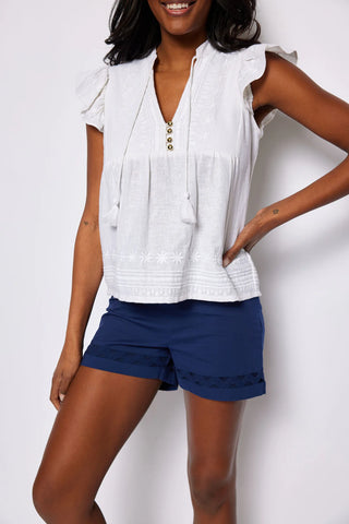 Ric Rac Shorts - Navy