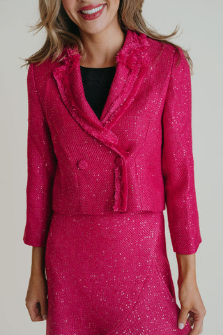 Twiggy Jacket - Pink Tweed