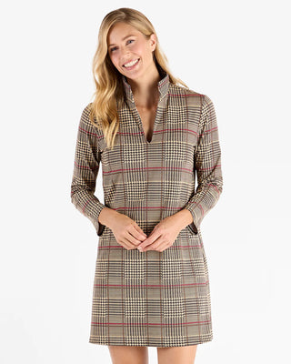 Britt Dress - Glen Plaid Camel