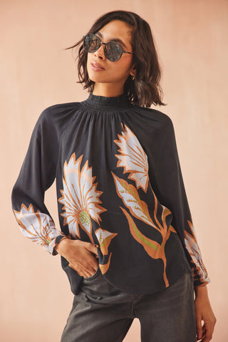 Brooke Blouse - Mattia Obsidian