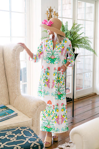 Lemon Soiree Bouvier Long Dress