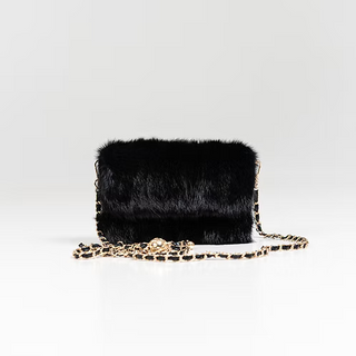 Black Mink Clutch Bag
