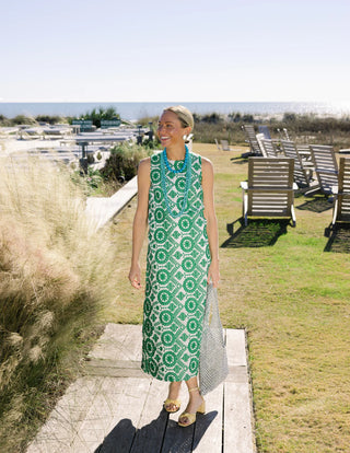 Colette Dress - Emerald Vine Embroidery