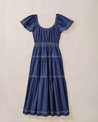 Zirra Midi Dress - Midnight Blue