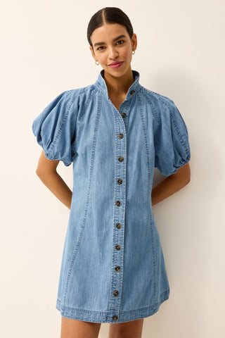 Esther Dress - Light Wash