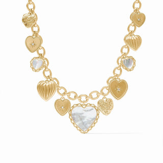 Heart Charm Necklace - MOP