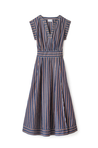 Isadora Dress - Cartolina Navy Stripe