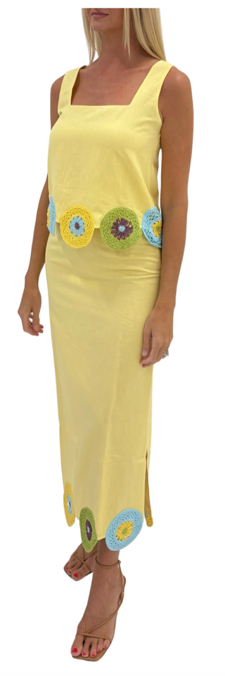 Dillon Skirt - Yellow Crochet