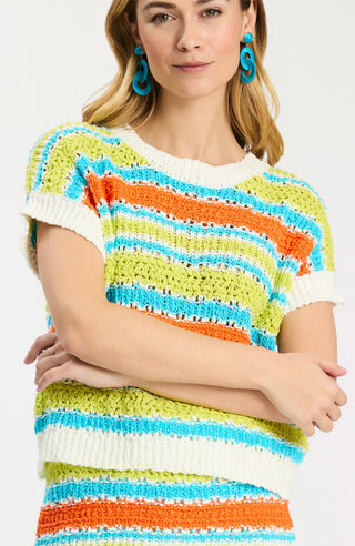 Vero Cap Sleeve Sweater - Multi