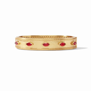 Monaco Hinge Bangle - Ruby Red