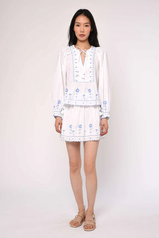 Junie Top - Margaret Embroidery