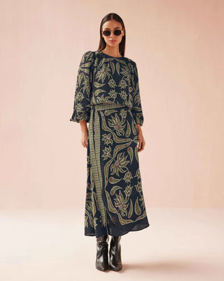 Nalini Wrap Skirt - Alexia Onyx