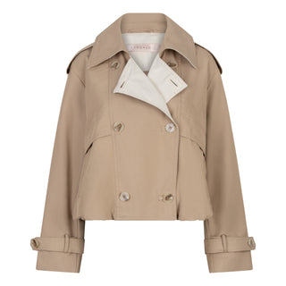 Coat Trench Short Balloon - Stone