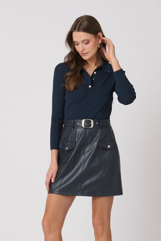 Melinda Dress - Navy