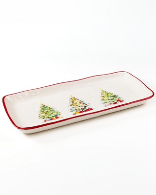 Gloria Tree Platter - White Multi