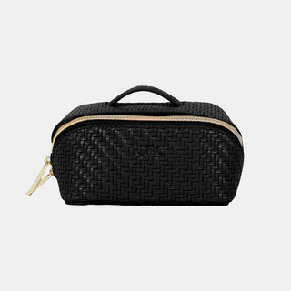 Herringbone Beauty Bag Small- Licorice