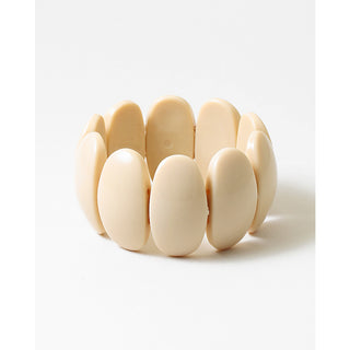 Chunky Stretch Bracelet - Ivory