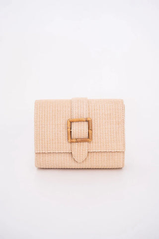 Janie Straw Clutch - Natural