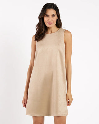 Holly Suede Dress - Camel