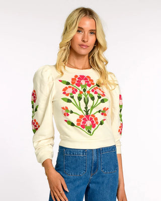 Jasmine Top  - Indian Flower Ivory