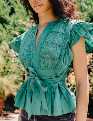 Madelyn Top - Foliage Green