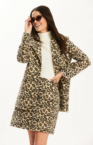 Shannon Leopard Coat - Multi