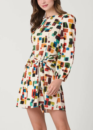 Dani Dress - Ivory Multi