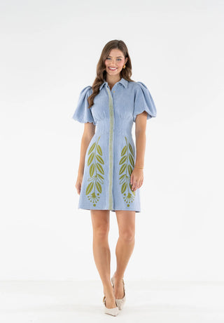 Britt Dress - Blue Corduroy