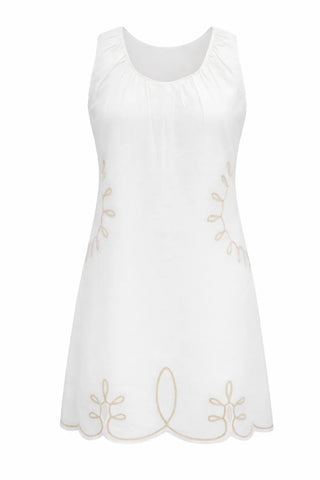 Polly Dress - Ivory Embroidery