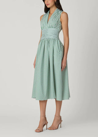 Miriam Dress - Pistachio/Ivory