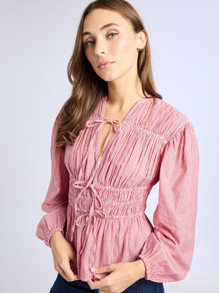 Ella Top - Tango Stripe