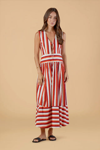 Asha Dress - Cabana Stripes
