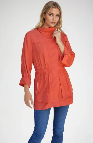 Tess Anorak Jacket - Hermes Orange