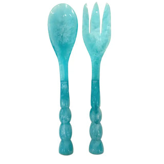 Bermuda Salad Servers, Sumner Edit - Blue