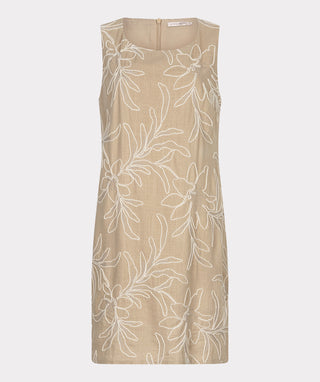 Dress Flower Embroidery - Sand