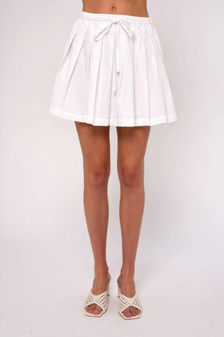 Ansleigh Mini Skirt - Bright White