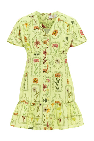 Kyle Dress - Lime Stamp