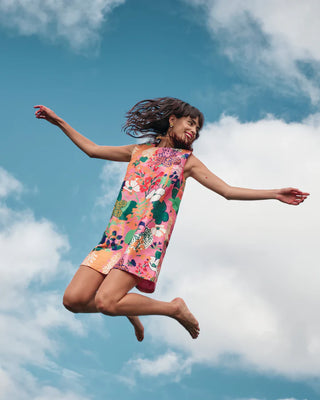 Lilly Shift Dress Botanical Bash - Pink/Multi