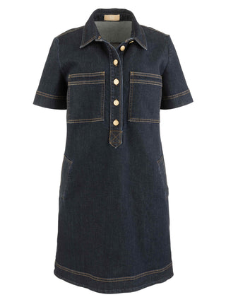 Tatiana-Dress With Placket And Pocket Welts